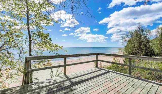 Romantic Escape to our Lake House nestled on a Private, Sandy, Lake Huron Beach