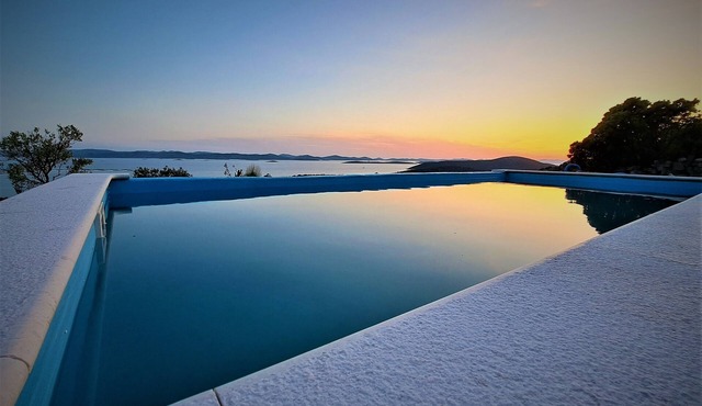 Romantic isolated villa with pool surrounded by pure nature.