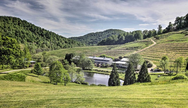 Romantic Log Cabin Escape on Delfosse Winery!