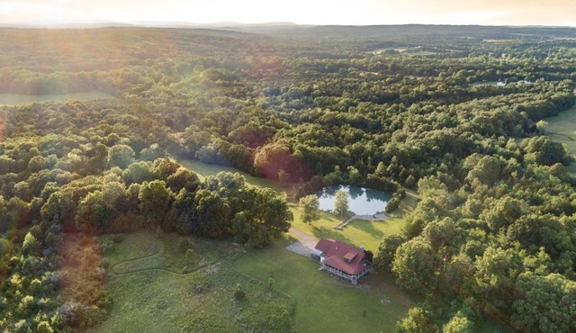 Romantic renovated country cabin with views.
