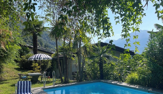 Romantic retreat with swimming pool.