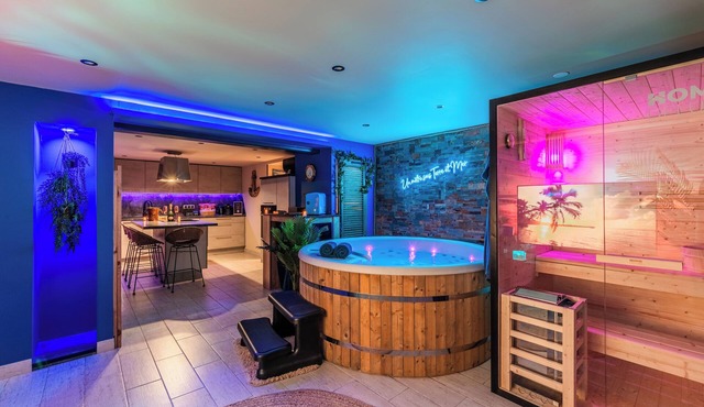 ⚜️ Romantic SPA Retreat with Jacuzzi & Sauna | Near Strasbourg - Wellness Luxury