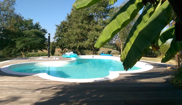 Romantic Studio gite nestled in the vines and prune trees, own private garden