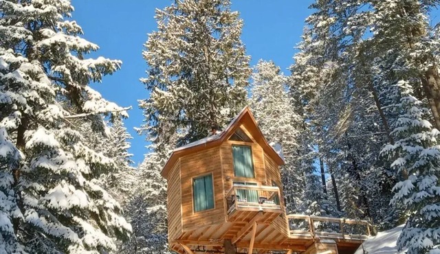 Romantic Treehouse Getaway with Peaceful Mountain Views!