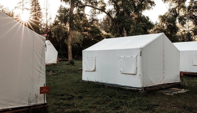 Romantic Weekends on the Pecos River in this Lovely Safari Tent in New Mexico