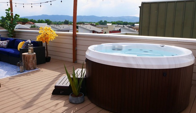 Rooftop Oasis, with Hot Tub and Mtn Views in Old Town Fort Collins!
