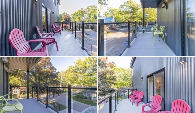 Rooftop patio Hot Tub/2 BBQ/firepit/Full Games room/7 Beds/5 floors