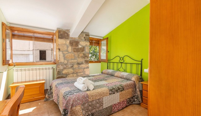 Room 'Habitació Doble De Uso Individual' with Mountain View, Wi-Fi and Air Conditioning