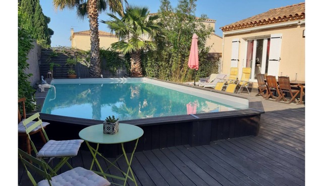 ROOM IN QUIET VILLA WITH POOL PEROLS NEAR CARNON