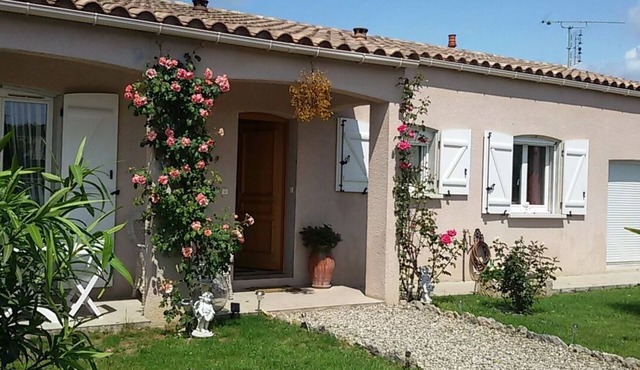 Room in villa with pool