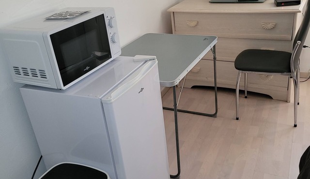 Room located at the edge of the blue lane, one double bed, two persons