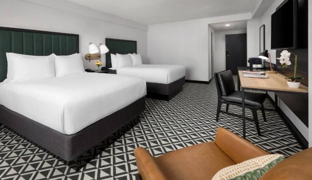 Room with 2 Queen Beds at Arcadian Hotel! Near Boston Marathon Route!