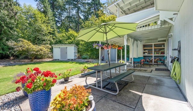 Roomy two-bedroom, family and pet friendly daylight basement apartment.