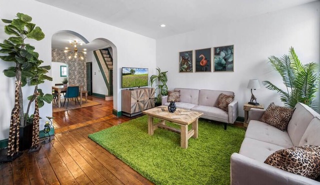 Roomy Urban Oasis - XL Outdoor Patio BBQ & FirePit