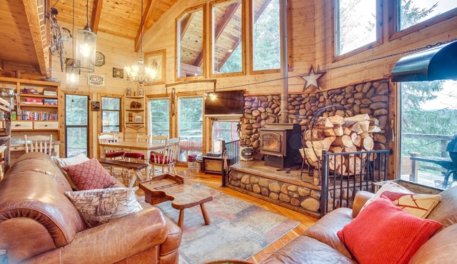‘Roots Rustic Retreat:’ Tree-Lined Cabin in McCall