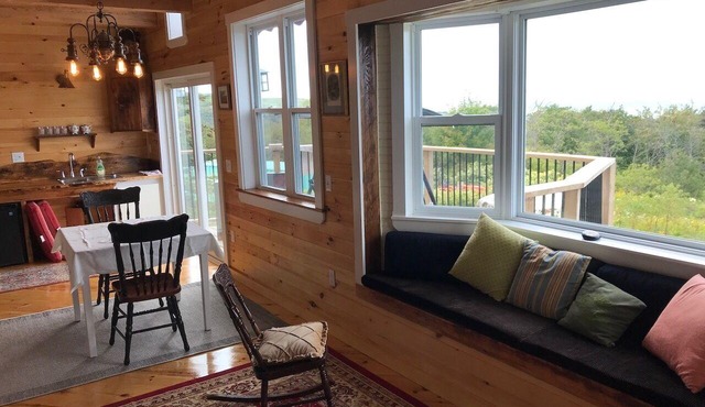 Rose Cabin @ MareGold Centre with expansive views of the Bay of Fundy