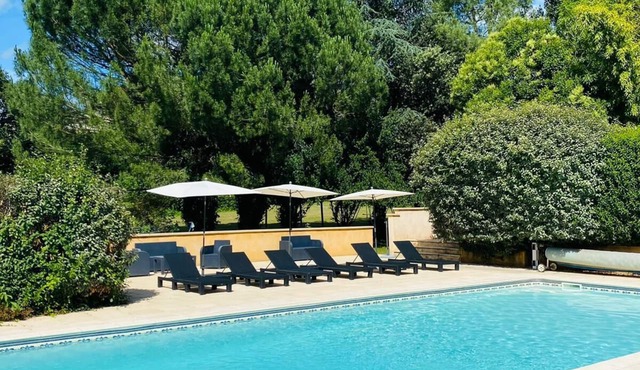 Rose gite at Laugerie Basse Gites, with a beautiful heated pool and grounds