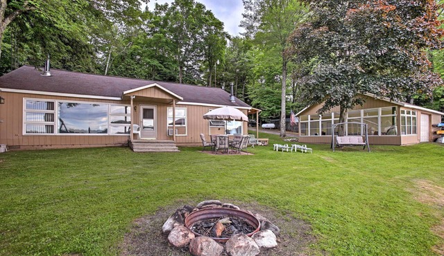 Rose Lake Waterfront Cabin: Fire Pit, Dock & Boats