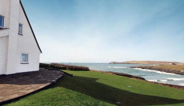 Roswidden on the cliff, overlooking Treyarnon Bay