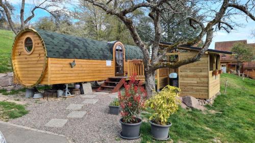 Roulotte avec spa privé