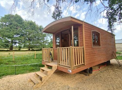Roulotte tout confort à la ferme