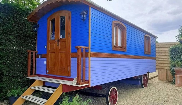 Roulotte "Le Temps d'une Pause" face au Beaujolais