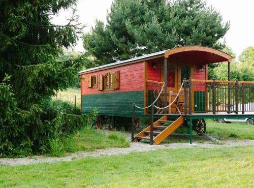Roulotte spacieuse au cœur d'Ecouves - Animaux acceptés - FR-1-497-130