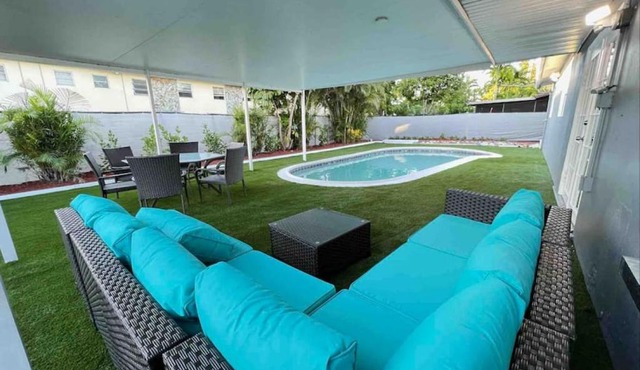 Royal Luxe Pool Home near Ft Laud airport and each