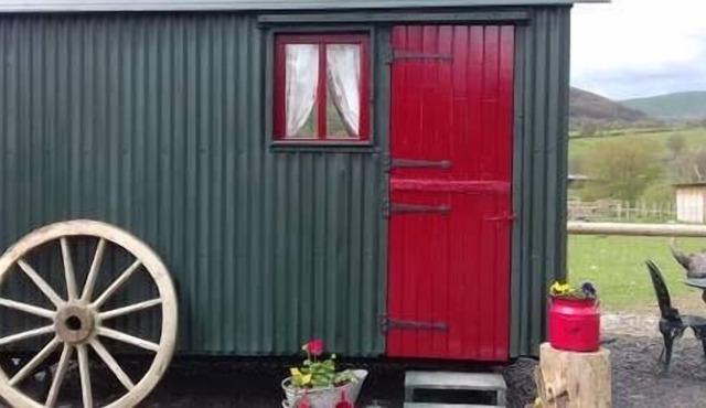 Ruby Shepherds hut sleeps 4.