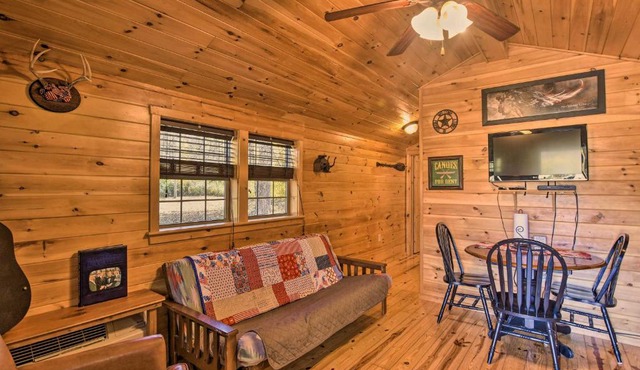 Rural Cabin Hideaway with Fire Pit and Mtn Views!