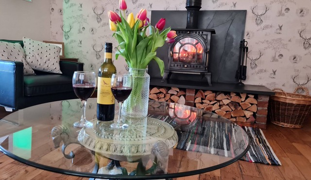 Rural Cottage, Log Burner, Sky, 60 inch TV ,Early check in and large gardens