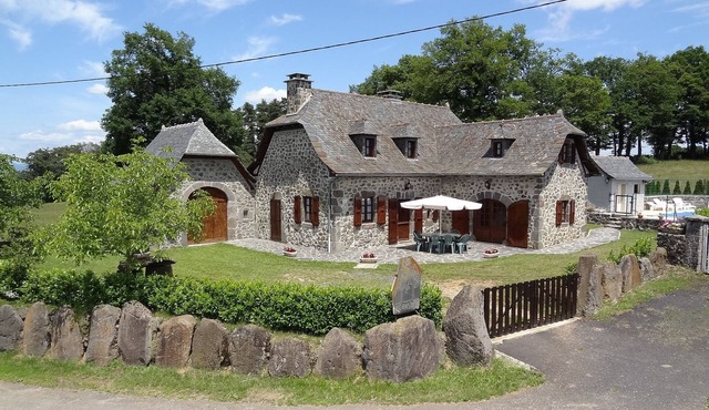 Rural gite with private heated pool, trout fishing, boules court.
