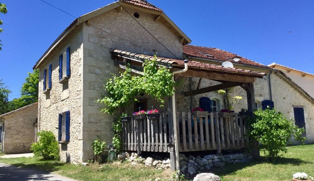 Rural gite with pool and lake views