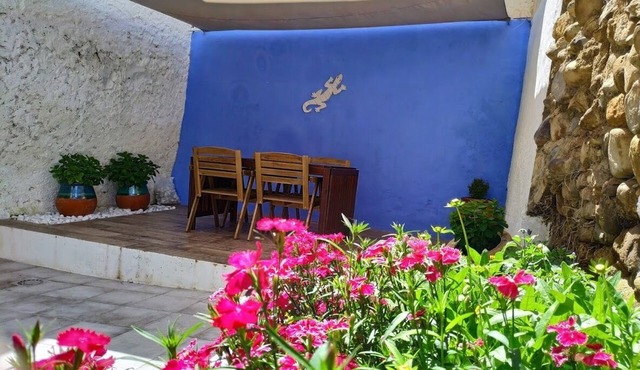 Rural house with garden and barbecue in the Moncayo area.