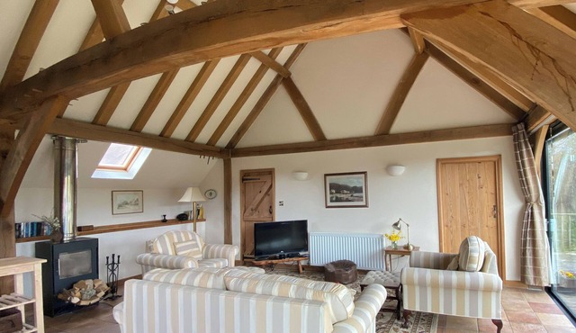 Rural location, views to woods and large garden.