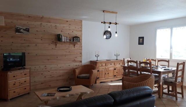 Rural lodge with garden and children's play area