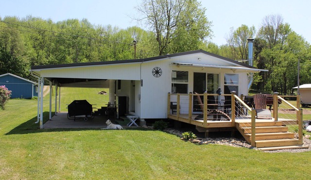 Rushford Lake Waterfront Lake House with Private 50' Waterfront and Dock.