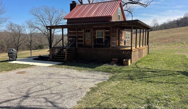 Rustic 2-bedroom cabin in charming Pulaski, TN situated on 40 beautiful acres.