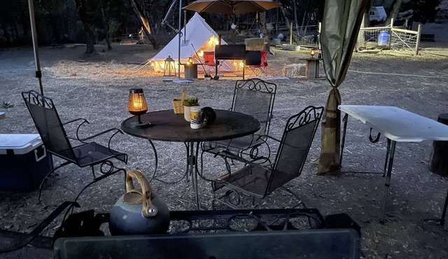 Rustic Bell Tent Glamping in Wine and Gold Country