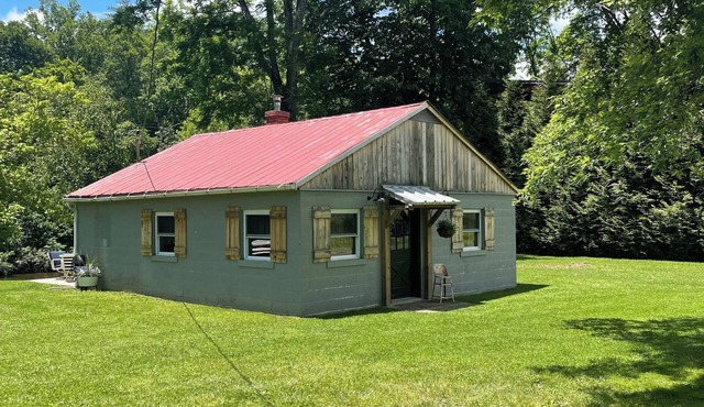 Rustic cabin located in Eagle Rock, Va. on Craigs Creek with plenty of perks.