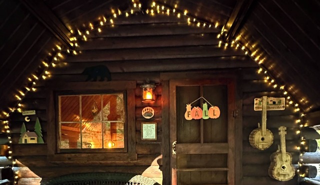 Rustic cabin, tin roof, forest getaway!