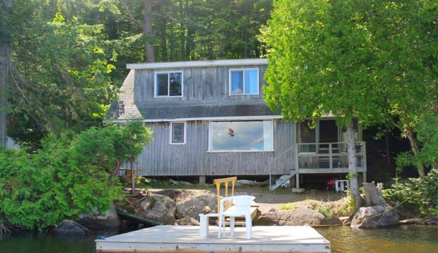 Rustic camp on the shores of Upper Wilson Pond