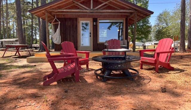 Rustic Cedar Waterfront Cabin 7 on Toledo Bend