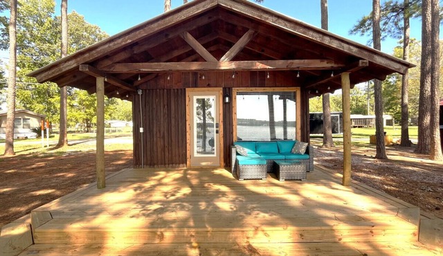 Rustic Cedar Waterfront Cabin 8 on Toledo Bend
