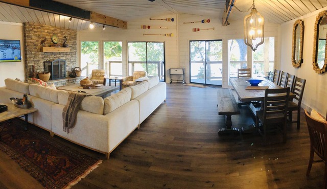 Rustic charm awaits you on Monkey Island with beautiful views of Grand Lake.
