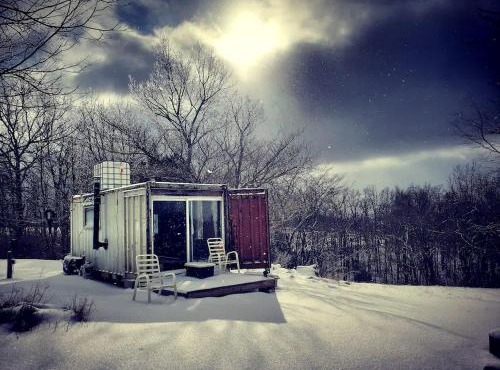 Rustic Container Accommodation for Glamping in Kentucky