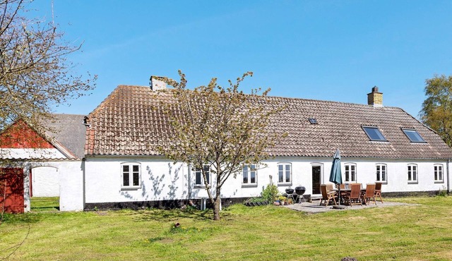 Rustic cottage with fireplace
