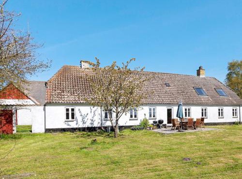 Rustic cottage with fireplace