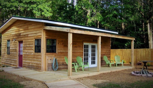 Rustic Creekside Cabin Rental with a Private Dock near the Georgia Coast