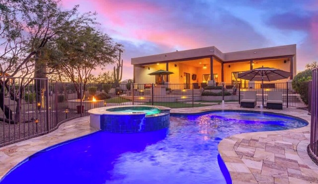 Rustic Desert Estate | Pool, Spa & Game Room